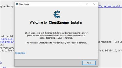Cheat Engine for Windows .